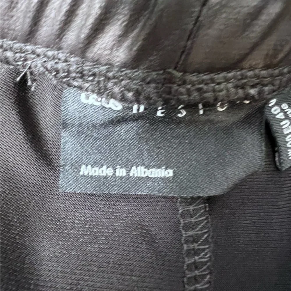 ASOS DESIGN Curve jersey leather-look jogger Size 16 - Picture 10 of 11